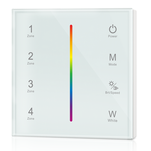 Touch Panel 4 Zone RGBW DMX512 Master RF Remote T14-1 For adhesive led light strips Touch Panel 4 Zone RGBW DMX512 Master RF Remote T14-1 For adhesive led light strips
